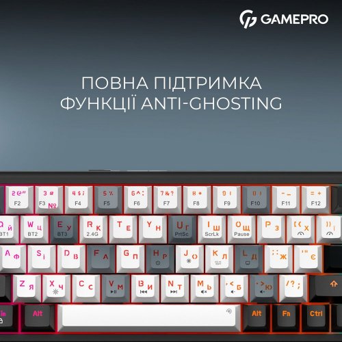 Купить Клавиатура GamePro Asgard Valhalla MK210 Pro RGB QLAB Orange Switches Black - цена в Харькове, Киеве, Днепре, Одессе
в интернет-магазине Telemart фото