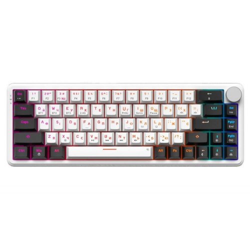 Купить Клавиатура GamePro Asgard Valhalla MK210 Pro RGB QLAB Orange Switches White - цена в Харькове, Киеве, Днепре, Одессе
в интернет-магазине Telemart фото