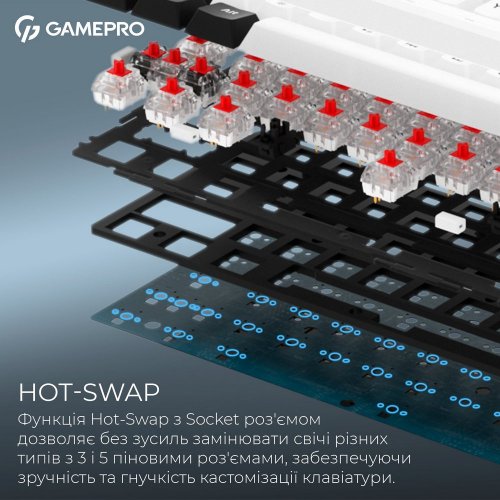 Купить Клавиатура GamePro Asgard Valhalla MK210 Pro RGB QLAB Orange Switches White - цена в Харькове, Киеве, Днепре, Одессе
в интернет-магазине Telemart фото