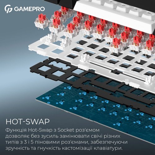 Купить Клавиатура GamePro Asgard Valhalla MK160 Pro RGB QLAB Orange Switches Black - цена в Харькове, Киеве, Днепре, Одессе
в интернет-магазине Telemart фото
