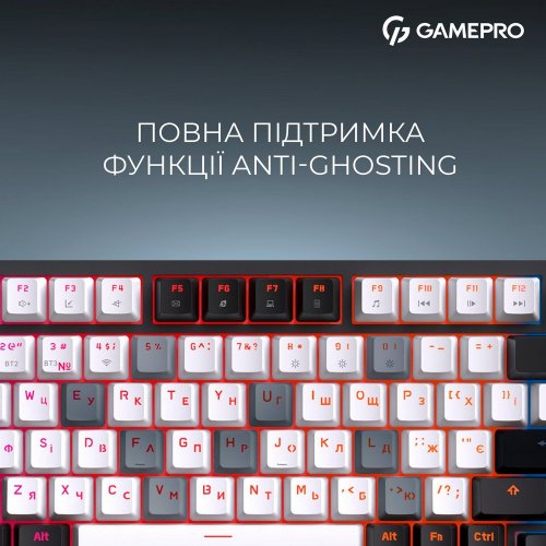 Купить Клавиатура GamePro Asgard Valhalla MK160 Pro RGB QLAB Orange Switches Black - цена в Харькове, Киеве, Днепре, Одессе
в интернет-магазине Telemart фото