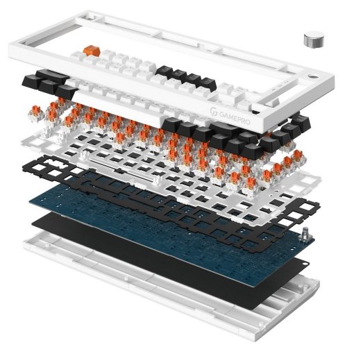 Купити Клавіатура GamePro Asgard Valhalla MK160 Pro RGB QLAB Orange Switches White - ціна в Києві, Львові, Вінниці, Хмельницькому, Франківську, Україні | інтернет-магазин TELEMART.UA фото