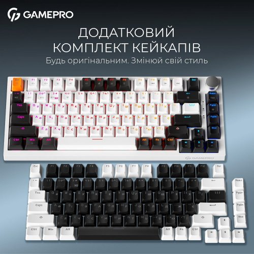 Купити Клавіатура GamePro Asgard Valhalla MK160 Pro RGB QLAB Orange Switches White - ціна в Києві, Львові, Вінниці, Хмельницькому, Франківську, Україні | інтернет-магазин TELEMART.UA фото