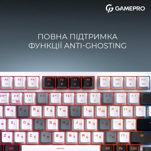 Купити Клавіатура GamePro Asgard Valhalla MK160 Pro RGB QLAB Orange Switches White - ціна в Києві, Львові, Вінниці, Хмельницькому, Франківську, Україні | інтернет-магазин TELEMART.UA фото