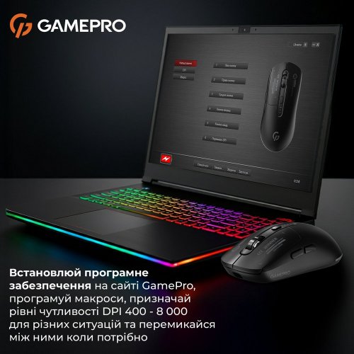 Купити Миша GamePro Genesis Winner GM079 Black - ціна в Києві, Львові, Вінниці, Хмельницькому, Франківську, Україні | інтернет-магазин TELEMART.UA фото