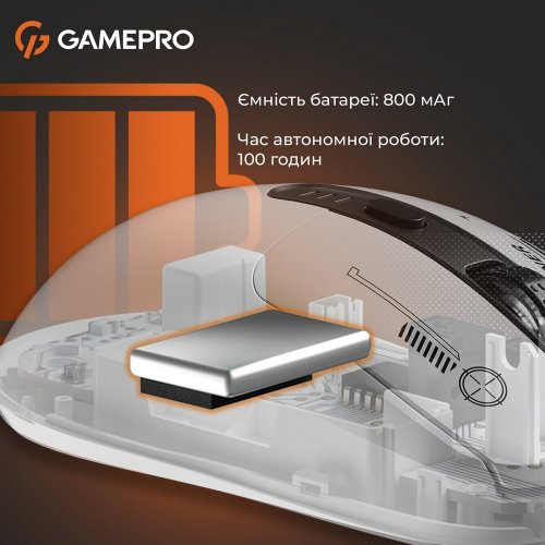 Купити Миша GamePro Genesis Winner GM079 White - ціна в Києві, Львові, Вінниці, Хмельницькому, Франківську, Україні | інтернет-магазин TELEMART.UA фото