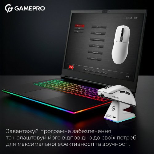 Купити Миша GamePro Genesis Asgard Thor GM023 White - ціна в Києві, Львові, Вінниці, Хмельницькому, Франківську, Україні | інтернет-магазин TELEMART.UA фото