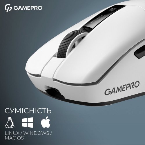 Купити Миша GamePro Genesis Asgard Thor GM023 White - ціна в Києві, Львові, Вінниці, Хмельницькому, Франківську, Україні | інтернет-магазин TELEMART.UA фото