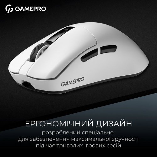Купити Миша GamePro Genesis Asgard Thor GM023 White - ціна в Києві, Львові, Вінниці, Хмельницькому, Франківську, Україні | інтернет-магазин TELEMART.UA фото