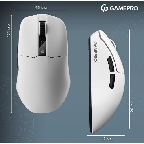 Купити Миша GamePro Genesis Asgard Thor GM023 White - ціна в Києві, Львові, Вінниці, Хмельницькому, Франківську, Україні | інтернет-магазин TELEMART.UA фото