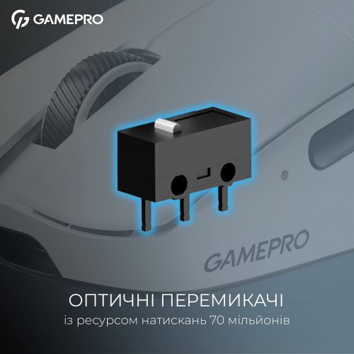 Купити Миша GamePro Genesis Asgard Odin GM035 White - ціна в Києві, Львові, Вінниці, Хмельницькому, Франківську, Україні | інтернет-магазин TELEMART.UA фото