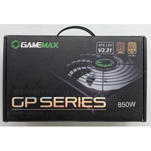 Купить Блок питания GAMEMAX GP-850 850W (GP-850) (Восстановлено продавцом, 782200) с проверкой совместимости: обзор, характеристики, цена в Киеве, Днепре, Одессе, Харькове, Украине | интернет-магазин TELEMART.UA фото