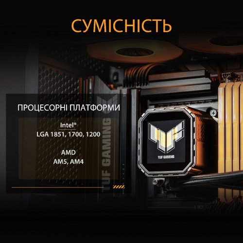 Готовая СВО Asus TUF Gaming LC III 360 ARGB LCD (90RC01A1-B0EAY0) Black купить в Украине | Telemart фото
