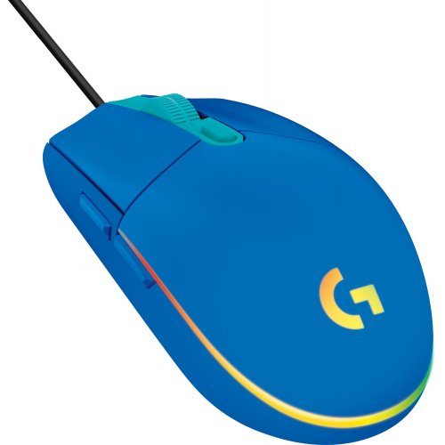 Купити Миша Logitech G203 Lightsync (910-005798) Blue - ціна в Києві, Львові, Вінниці, Хмельницькому, Франківську, Україні | інтернет-магазин TELEMART.UA фото