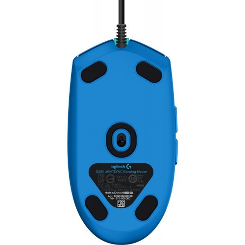 Купити Миша Logitech G203 Lightsync (910-005798) Blue - ціна в Києві, Львові, Вінниці, Хмельницькому, Франківську, Україні | інтернет-магазин TELEMART.UA фото