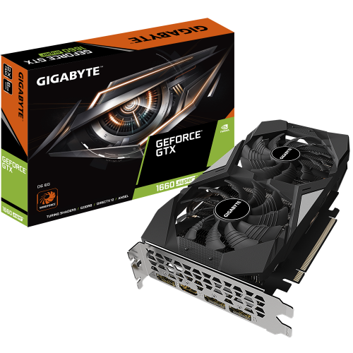 Купить Видеокарта Gigabyte GeForce GTX 1660 SUPER D6 6144MB (GV-N166SD6-6GD) (Восстановлено продавцом, 782227) с проверкой совместимости: обзор, характеристики, цена в Киеве, Днепре, Одессе, Харькове, Украине | интернет-магазин TELEMART.UA фото