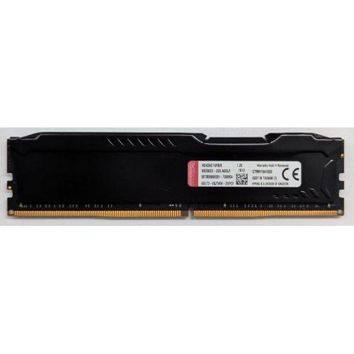 Озп HyperX DDR4 8GB 2666Mhz Fury Black (HX426C16FB3/8) (Відновлено продавцем, 782228) купити з перевіркою сумісності: огляд, характеристики, ціна у Києві, Львові, Вінниці, Хмельницькому, Івано-Франківську, Україні | інтернет-магазин TELEMART.UA фото