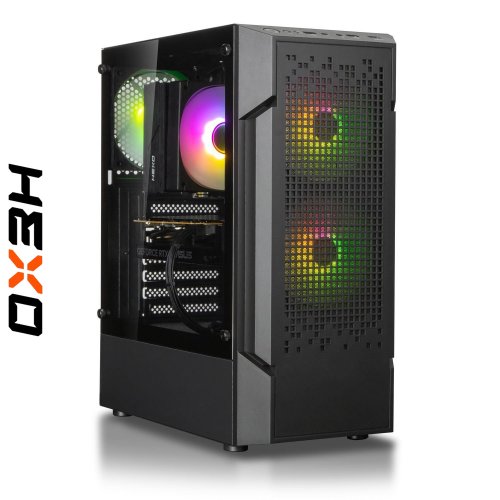 Компьютер HEXO Gaming RTX5060 Pro+ (HGP-MS-5500N5060-32S1TBK) Black купить в Украине: Киев, Днепр, Харьков, Одесса  | Низкая цена, отзывы, характеристики от TELEMART фото