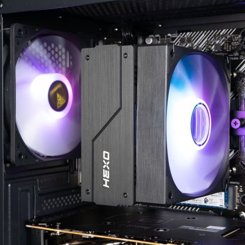 Компьютер HEXO Gaming RTX5060 Pro+ (HGP-MS-5500N5060-32S1TBK) Black купить в Украине: Киев, Днепр, Харьков, Одесса  | Низкая цена, отзывы, характеристики от TELEMART фото