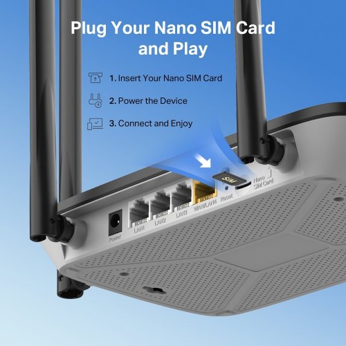 Купити Wi-Fi роутер Mercusys MB115-4G - ціна в Києві, Львові, Вінниці, Хмельницькому, Франківську, Україні | інтернет-магазин TELEMART.UA фото