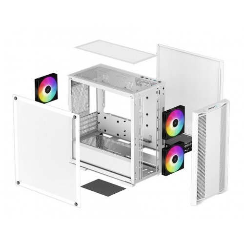 Купить Корпус Deepcool CC360 ARGB без БП (R-CC360-WHAPM3-G-1) White (Восстановлено продавцом, 782576) с проверкой совместимости: обзор, характеристики, цена в Киеве, Днепре, Одессе, Харькове, Украине | интернет-магазин TELEMART.UA фото