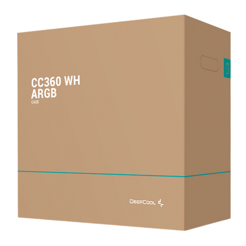 Купить Корпус Deepcool CC360 ARGB без БП (R-CC360-WHAPM3-G-1) White (Восстановлено продавцом, 782576) с проверкой совместимости: обзор, характеристики, цена в Киеве, Днепре, Одессе, Харькове, Украине | интернет-магазин TELEMART.UA фото