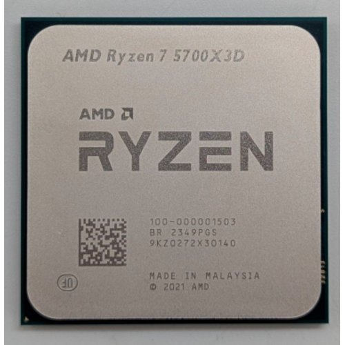 Купить Процессор AMD Ryzen 7 5700X3D 3.0(4.1)GHz 96MB sAM4 Tray (100-000001503) (Восстановлено продавцом, 782609) с проверкой совместимости: обзор, характеристики, цена в Киеве, Днепре, Одессе, Харькове, Украине | интернет-магазин TELEMART.UA фото