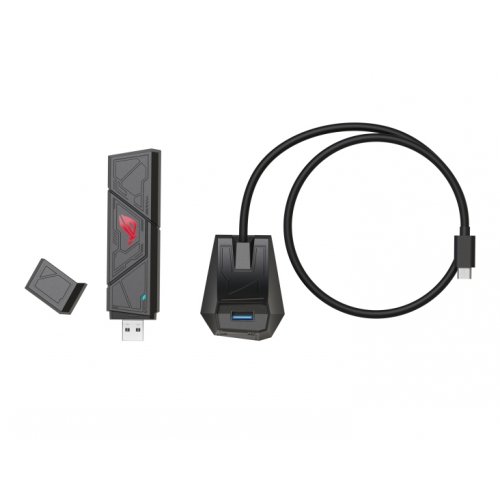 Купити Wi-Fi адаптер Asus ROG USB-BE92 - ціна в Києві, Львові, Вінниці, Хмельницькому, Франківську, Україні | інтернет-магазин TELEMART.UA фото