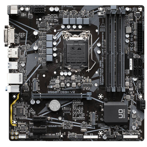 Уцінка материнська плата Gigabyte B560M DS3H V2 (s1200, Intel B560) (Сліди використання, 782826) купити з перевіркою сумісності: огляд, характеристики, ціна у Києві, Львові, Вінниці, Хмельницькому, Івано-Франківську, Україні | інтернет-магазин TELEMART.UA фото