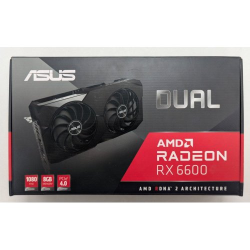 Купить Видеокарта Asus Dual Radeon RX 6600 8192MB (DUAL-RX6600-8G) (Восстановлено продавцом, 782882) с проверкой совместимости: обзор, характеристики, цена в Киеве, Днепре, Одессе, Харькове, Украине | интернет-магазин TELEMART.UA фото