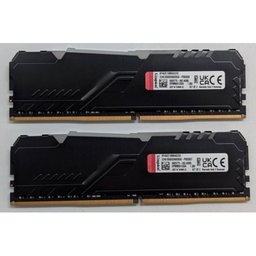Озп Kingston DDR4 32GB (2x16GB) 3200Mhz FURY Beast RGB Black (KF432C16BBAK2/32) (Відновлено продавцем, 782917) купити з перевіркою сумісності: огляд, характеристики, ціна у Києві, Львові, Вінниці, Хмельницькому, Івано-Франківську, Україні | інтернет-магазин TELEMART.UA фото