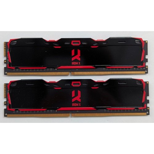 Купить Озу GoodRAM DDR4 16GB (2x8GB) 3200Mhz Iridium X Black (IR-X3200D464L16SA/16GDC) (Восстановлено продавцом, 782919) с проверкой совместимости: обзор, характеристики, цена в Киеве, Днепре, Одессе, Харькове, Украине | интернет-магазин TELEMART.UA фото