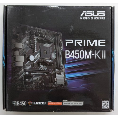 Купить Материнская плата Asus PRIME B450M-K II (sAM4, AMD B450) (Восстановлено продавцом, 782937) с проверкой совместимости: обзор, характеристики, цена в Киеве, Днепре, Одессе, Харькове, Украине | интернет-магазин TELEMART.UA фото
