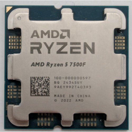 Купить Процессор AMD Ryzen 5 7500F 3.7(5.0)GHz 32MB sAM5 Tray (100-000000597) (Восстановлено продавцом, 783176) с проверкой совместимости: обзор, характеристики, цена в Киеве, Днепре, Одессе, Харькове, Украине | интернет-магазин TELEMART.UA фото