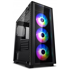 Корпус Deepcool MATREXX 50 ADD-RGB 3F Tempered Glass без БП Black (Восстановлено продавцом, 783251)