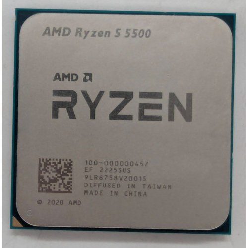 Купить Процессор AMD Ryzen 5 5500 3.6(4.2)GHz 16MB sAM4 Box (100-100000457BOX) (Восстановлено продавцом, 783406) с проверкой совместимости: обзор, характеристики, цена в Киеве, Днепре, Одессе, Харькове, Украине | интернет-магазин TELEMART.UA фото