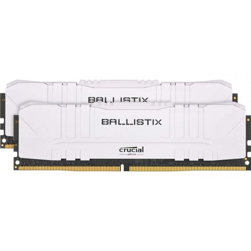 Озп Crucial DDR4 32GB (2x16GB) 3200Mhz Ballistix White (BL2K16G32C16U4W) (Відновлено продавцем, 783454) купити з перевіркою сумісності: огляд, характеристики, ціна у Києві, Львові, Вінниці, Хмельницькому, Івано-Франківську, Україні | інтернет-магазин TELEMART.UA фото