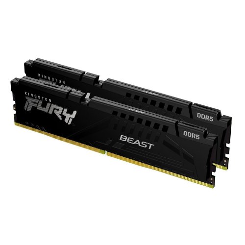Купить Уценка озу Kingston DDR5 32GB (2x16GB) 6000Mhz FURY Beast Black (KF560C36BBE2K2-32) (ВІдкрито пакування, 783513) с проверкой совместимости: обзор, характеристики, цена в Киеве, Днепре, Одессе, Харькове, Украине | интернет-магазин TELEMART.UA фото