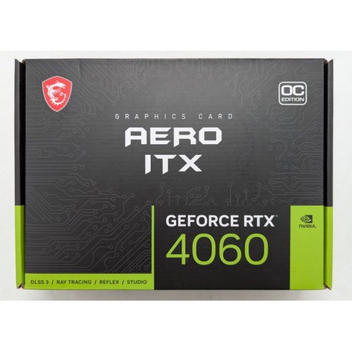 Купить Видеокарта MSI GeForce RTX 4060 AERO ITX OC 8192MB (RTX 4060 AERO ITX 8G OC) (Восстановлено продавцом, 783645) с проверкой совместимости: обзор, характеристики, цена в Киеве, Днепре, Одессе, Харькове, Украине | интернет-магазин TELEMART.UA фото