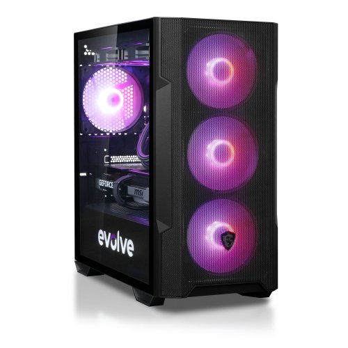 Купити Комп'ютер EVOLVE PoweredBy MSI 5H+ (EVPBM-LQD5HR750FN507-D532S1TBK) Black - ціна в Києві, Львові, Вінниці, Хмельницькому, Франківську, Україні | інтернет-магазин TELEMART.UA фото