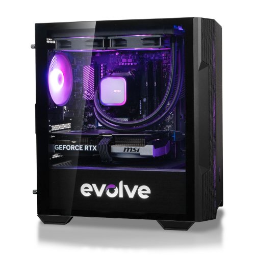Купити Комп'ютер EVOLVE PoweredBy MSI 5H+ (EVPBM-LQD5HR750FN507-D532S1TBK) Black - ціна в Києві, Львові, Вінниці, Хмельницькому, Франківську, Україні | інтернет-магазин TELEMART.UA фото