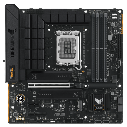 Купить Материнская плата Asus TUF GAMING B760M-PLUS WIFI II (s1700, Intel B760) (Восстановлено продавцом, 783915) с проверкой совместимости: обзор, характеристики, цена в Киеве, Днепре, Одессе, Харькове, Украине | интернет-магазин TELEMART.UA фото