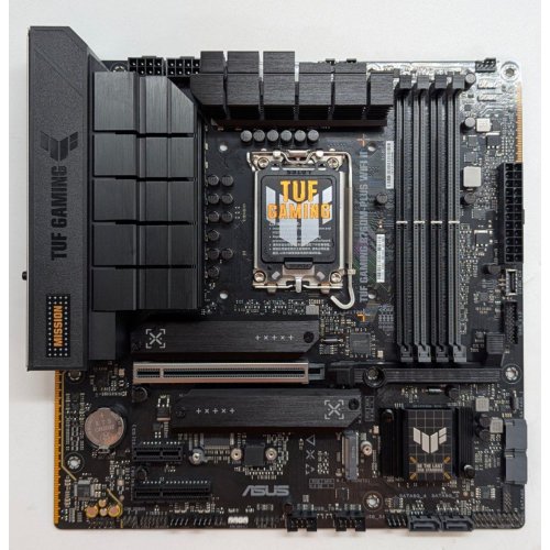 Купить Материнская плата Asus TUF GAMING B760M-PLUS WIFI II (s1700, Intel B760) (Восстановлено продавцом, 783915) с проверкой совместимости: обзор, характеристики, цена в Киеве, Днепре, Одессе, Харькове, Украине | интернет-магазин TELEMART.UA фото