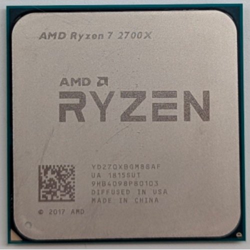 Процесор AMD Ryzen 7 2700X 3.7(4.3)GHz 16MB sAM4 Tray (YD270XBGAFMPK) (Відновлено продавцем, 783927) купити з перевіркою сумісності: огляд, характеристики, ціна у Києві, Львові, Вінниці, Хмельницькому, Івано-Франківську, Україні | інтернет-магазин TELEMART.UA фото
