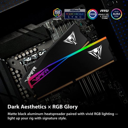 ОЗП Patriot DDR5 32GB (2x16GB) 6400Mhz Viper Elite 5 RGB Ultra (VEUR532G6432K) купити з перевіркою сумісності: огляд, характеристики, ціна у Києві, Львові, Вінниці, Хмельницькому, Івано-Франківську, Україні | інтернет-магазин TELEMART.UA фото