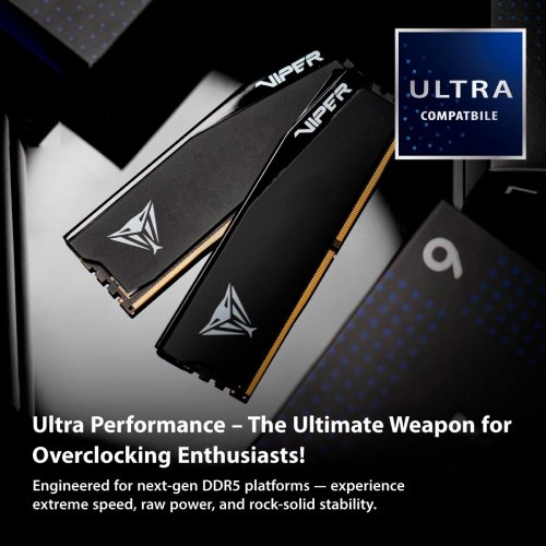 Купить ОЗУ Patriot DDR5 64GB (2x32GB) 6000Mhz Viper Elite 5 RGB Ultra (VEUR564G6028K) с проверкой совместимости: обзор, характеристики, цена в Киеве, Днепре, Одессе, Харькове, Украине | интернет-магазин TELEMART.UA фото