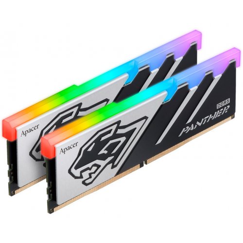 ОЗП Apacer DDR5 32GB (2x16GB) 6400Mhz Panther RGB (AH5U32G64C5529BAA-2) купити з перевіркою сумісності: огляд, характеристики, ціна у Києві, Львові, Вінниці, Хмельницькому, Івано-Франківську, Україні | інтернет-магазин TELEMART.UA фото