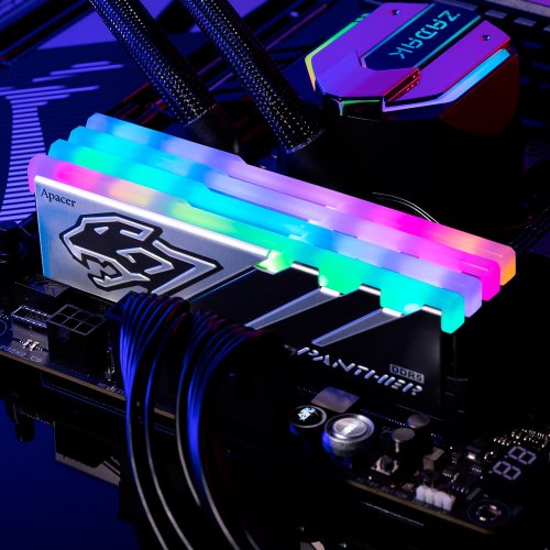 Купить ОЗУ Apacer DDR5 32GB (2x16GB) 5600Mhz Panther RGB (AH5U32G56C5229BAA-2) с проверкой совместимости: обзор, характеристики, цена в Киеве, Днепре, Одессе, Харькове, Украине | интернет-магазин TELEMART.UA фото
