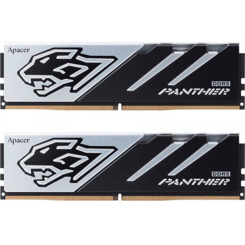 Купить ОЗУ Apacer DDR5 32GB (2x16GB) 5600Mhz Panther (AH5U32G56C5227BAA-2) с проверкой совместимости: обзор, характеристики, цена в Киеве, Днепре, Одессе, Харькове, Украине | интернет-магазин TELEMART.UA фото
