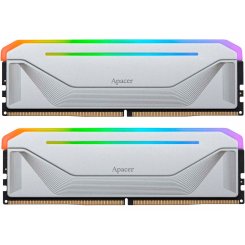 ОЗП Apacer DDR5 32GB (2x16GB) 5200Mhz NOX RGB Silver (AH5U32G52C522NWAA-2)